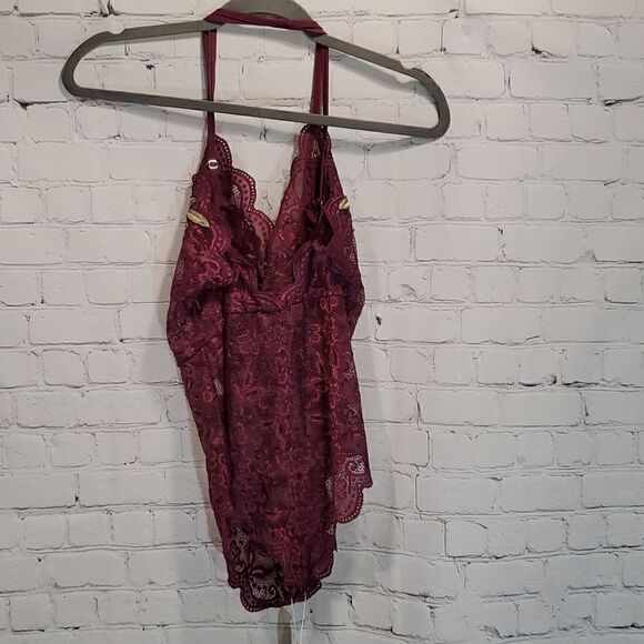 Avidlove purple lace bodysuit NWT - Picture 6 of 9